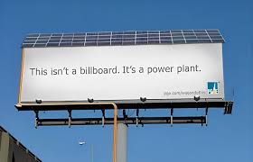 solar powered billboard